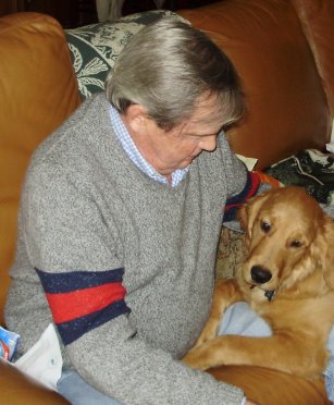 Puppy with owner
