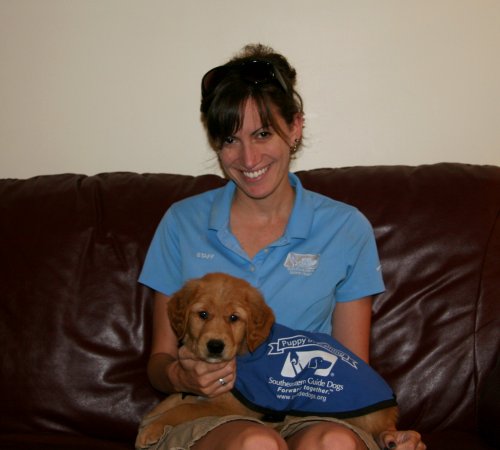 puppy with Southeastern representative
