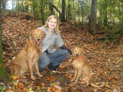 Elizabeth Brodnax with Preston and Huntley