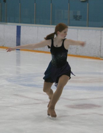 Ice skating practice